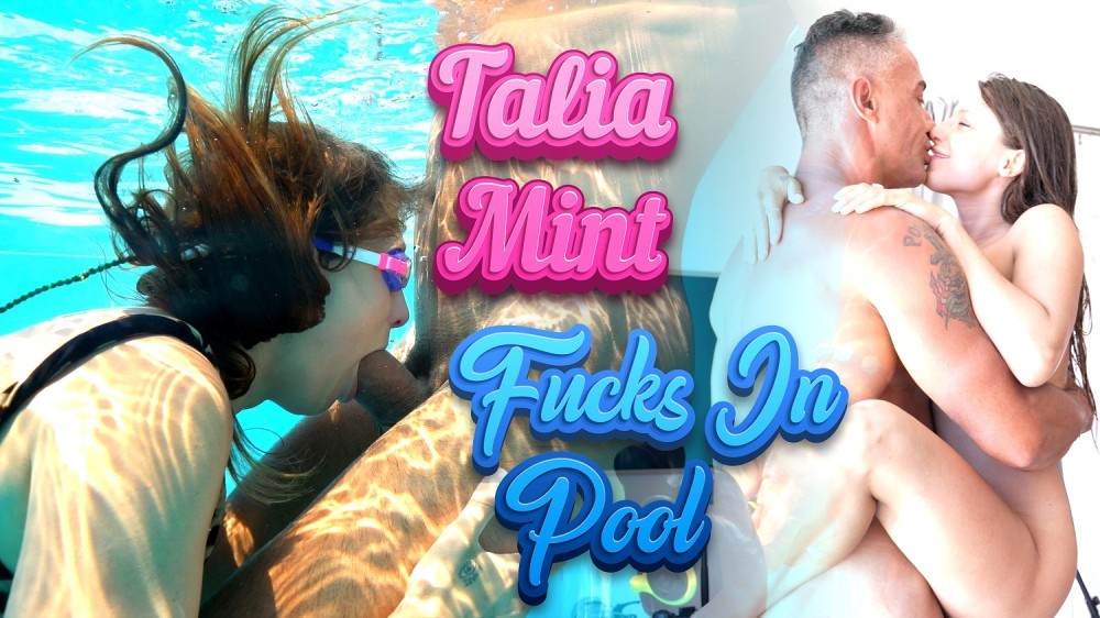 Talia Mint Steamy Pool Passion in VR
