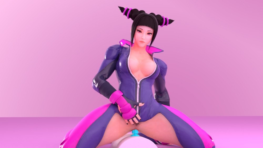 Juri Han Street Fighter 4K Dildo Play Parody