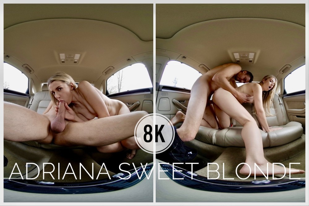 Adriana Sweet Blonde Wild Car Sex POV VR