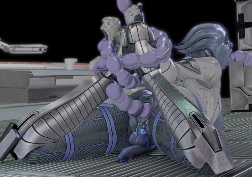 Futa Liara Tentacle Spitroast Thrill 4K VR