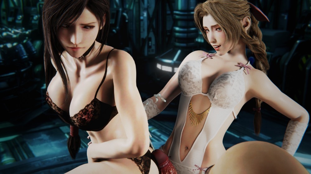 Tifa & Aerith in Epic VR Double Pussyjob Fantasy