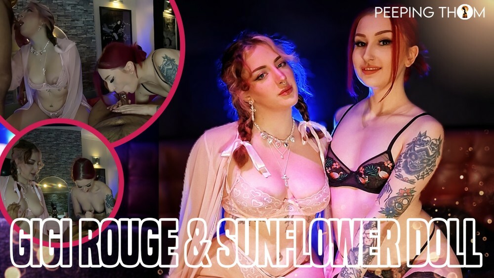Gigi Rouge & Sunflower Doll Seduce Older Men