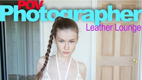 Emily Bloom in POV Leather Lounge Seduction
