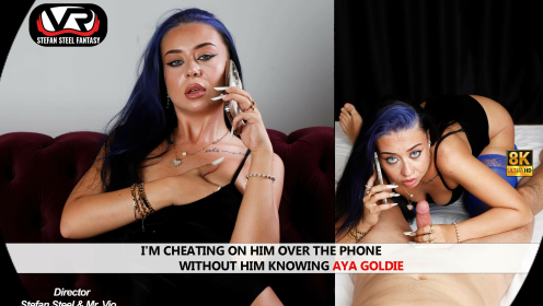 I'm cheating on him over the phone without him knowing