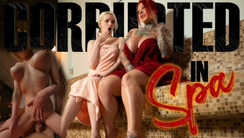 Amber Kawaii & Sabien DeMonia in Steamy Spa Thrill