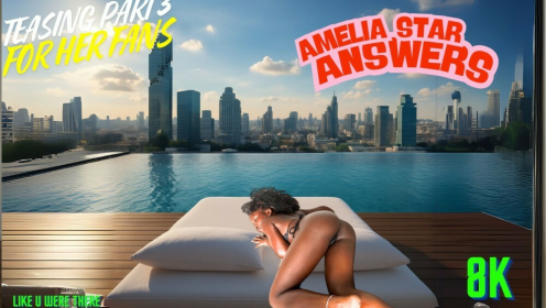 Babrah's Teasing Ebony Solo in Stunning 8K