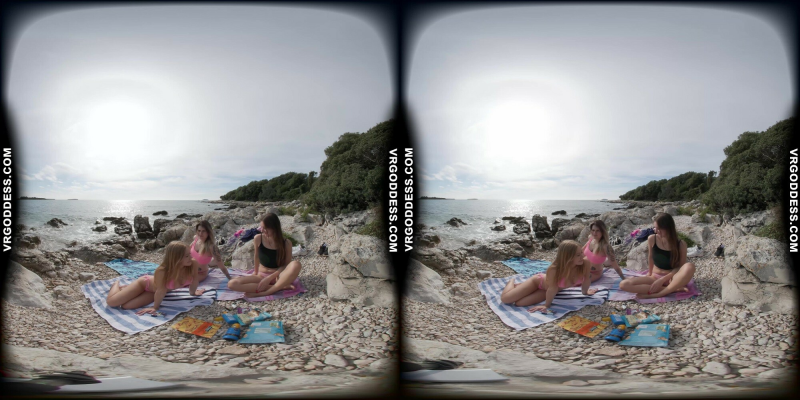 Kristina, Emmux & Rebeka Ruby Beach Picnic Fun - Image 2
