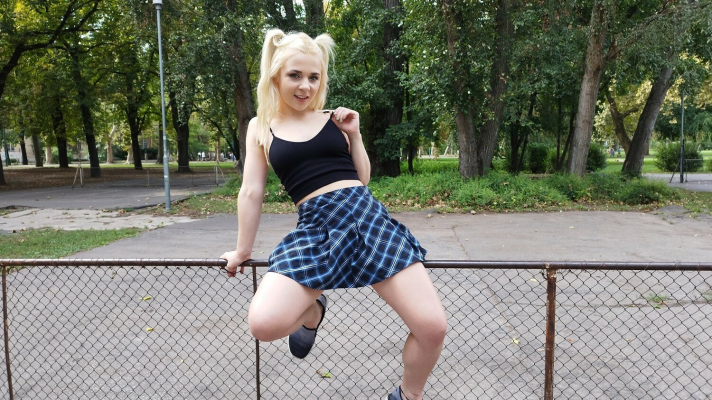 TINY ENGLISH THOT Takes a CREAMPIE in her HAIRY CUNT - Image 1