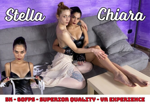 Chiara Dominates Stella in Foot Fetish VR Play - Image 3