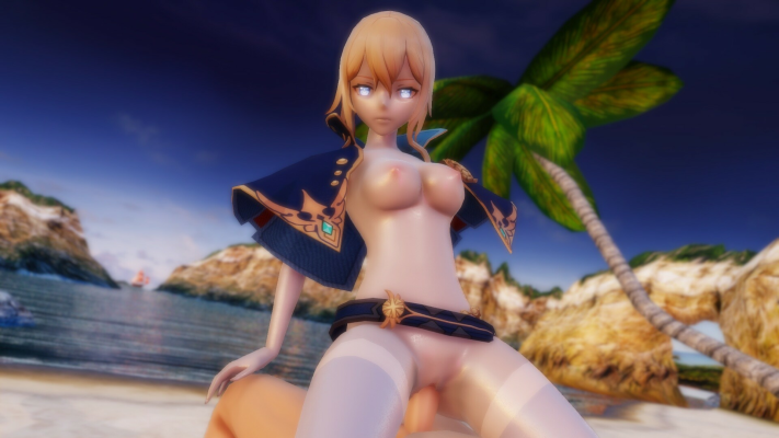 Jean Beach Riding: Genshin Impact XXX Parody - Image 1