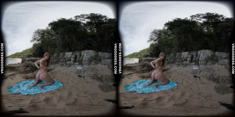 Kristina's Sensual Beach Solo in Stunning 8K - Image 9