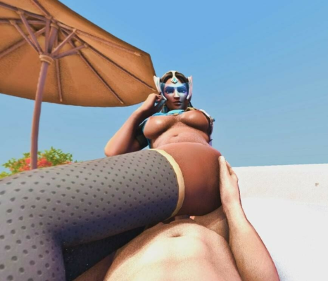 Symmetra Beach Fantasy: Erotic 4K Parody - Image 1
