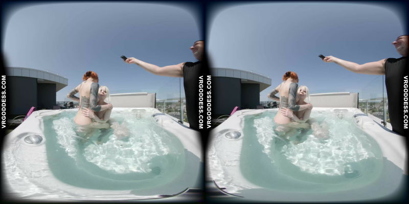 Lily Angelic & Cherri in Sensual Rooftop Play - Image 9