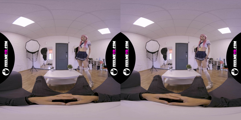 Virtual Reality Nude Lapdance Video With Pink Hair Girl Lilly - Image 1