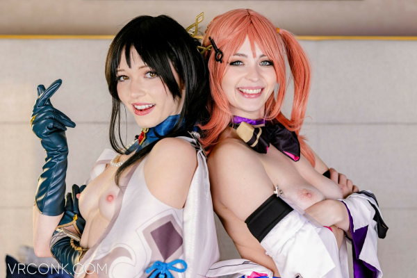 Lilly Bell & Myra Moans in Epic Cosplay VR Action - Image 6