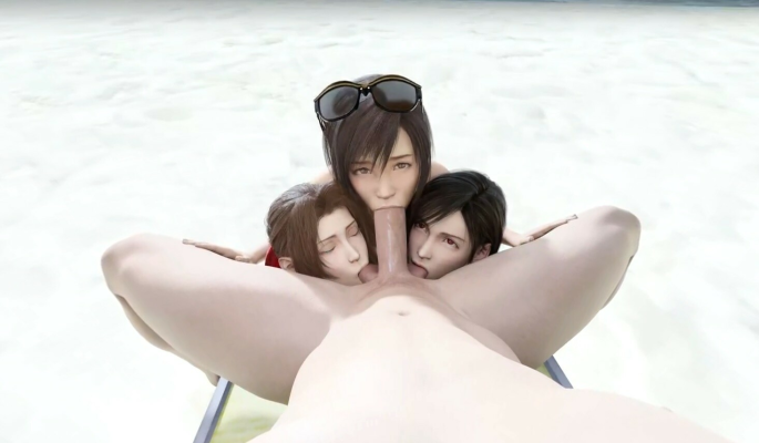 Final Fantasy Beach Threesome VR Parody - Image 3