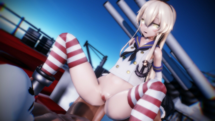 Kantai Collection - Shimakaze Cowgirl Ship Riding (A XXX Parody) - Image 3