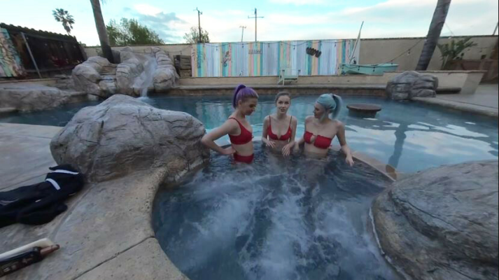 Hot Tub Voyeur Thrill with Ashleyy and Emily - Image 1