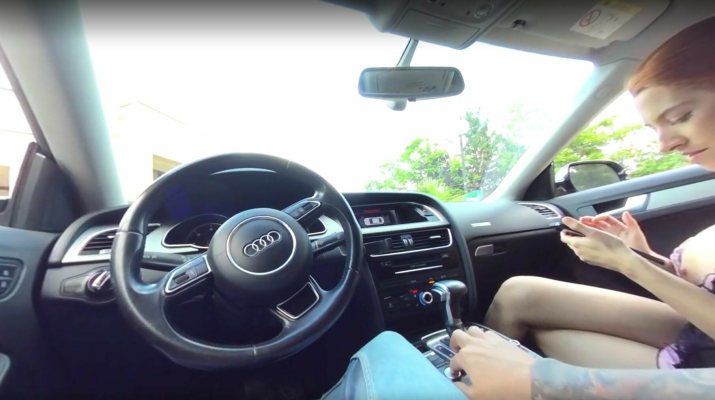 Safira Yakkuza Steamy Car Blowjob in 4K - Image 1