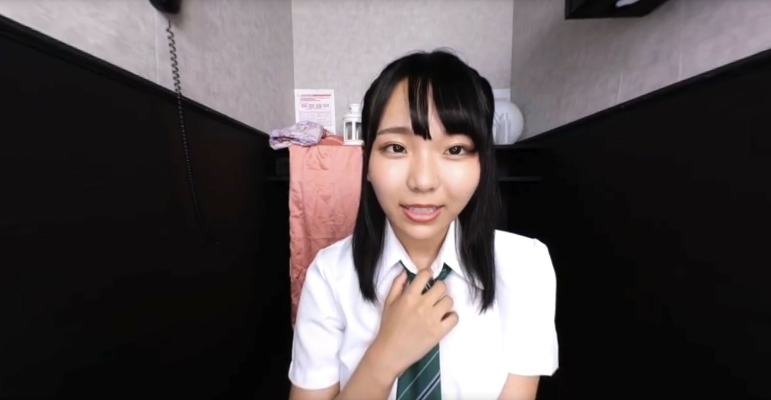Ruka Inaba: Tokyo Club Uniform Tease in POV - Image 1