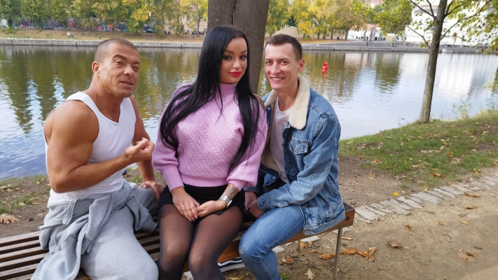 VR BEHIND THE SCENES PART ONE - DOUBLE VAGINAL PLEASURE (DVP) MAKES CHEATING WIFE SQUIRT NON - STOP - Image 1