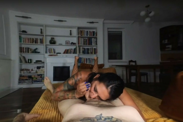 Quiet Roommate Sloppy BJ with Massive Load POV - Image 3