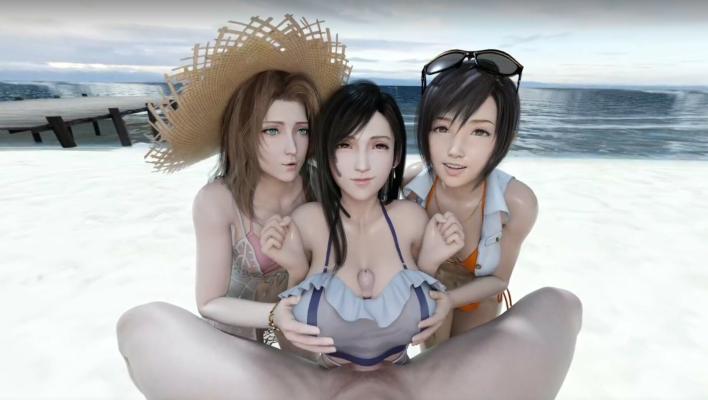 Final Fantasy VR Threesome with Aerith and Tifa - Image 4