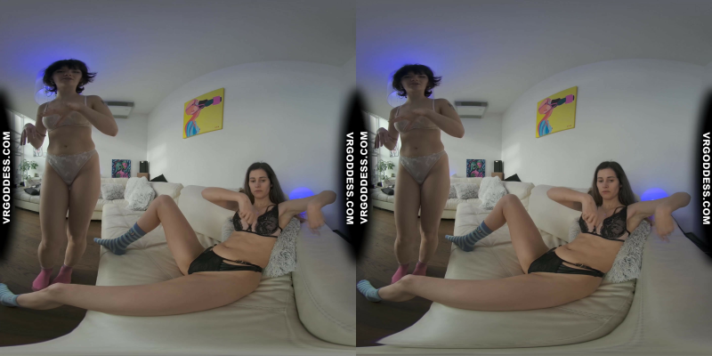 Josie Getting Her Pussy Vibrated Explicitly To Orgasm By Big Boobed Sofie White Casting Couch - Image 1