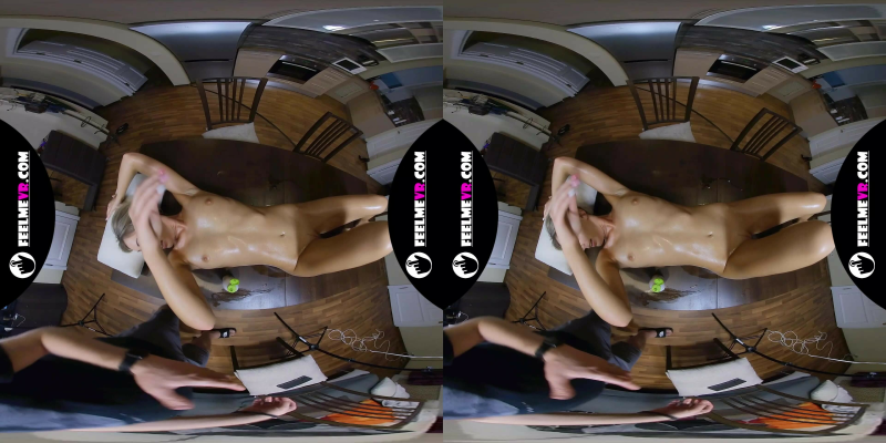 Tiffany Pussy And Tits 3D 180vr Oiled Massage - Image 10