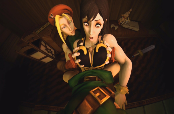 Street Fighter XXX Parody: Cammy & Chun Li Action - Image 5