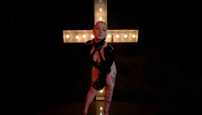 Ripping Off My Black Latex Dress - Image 10