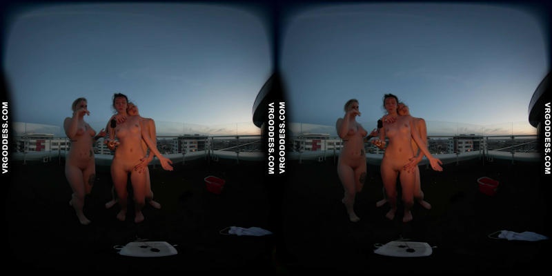 Rooftop Fire Dance with Lea and Melonie in 8K VR - Image 4