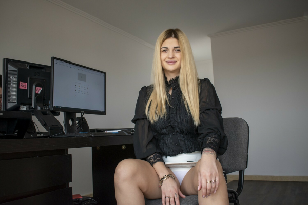 SassyTiff - Naughty Secretary Masturbates In The Office - Image 1